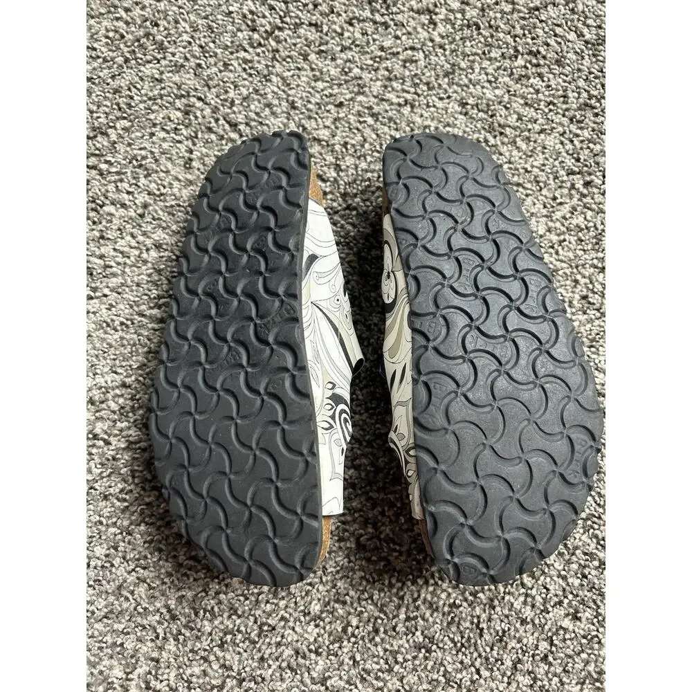 Birkenstock Papillo Black And White Pattern EU 37 Women’s 6